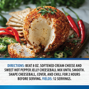 Sweet Hot Pepper Jelly Cheeseball