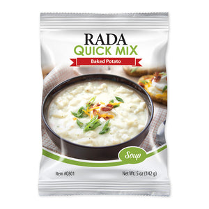 Rada Quick Mix Baked Potato Soup package.