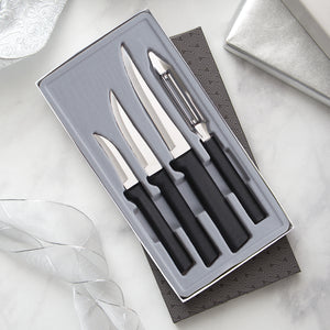 Rada Cutlery Meal Prep Gift Set with black handles.