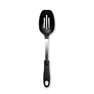 Rada Cutlery Slotted Spoon on a white background. Perfect for all kitchen jobs.