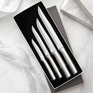 Rada Cutlery Wedding Register Gift Set with silver handles.