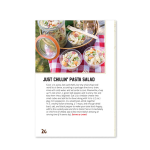 Page 26 with Just Chillin' Pasta Salad recipe with picture.