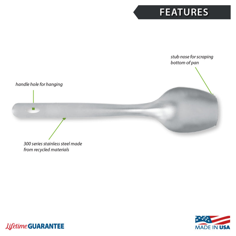 Cook's Spoon | Stub-Nosed Stainless Steel Spoon - Rada Cutlery - Rada ...