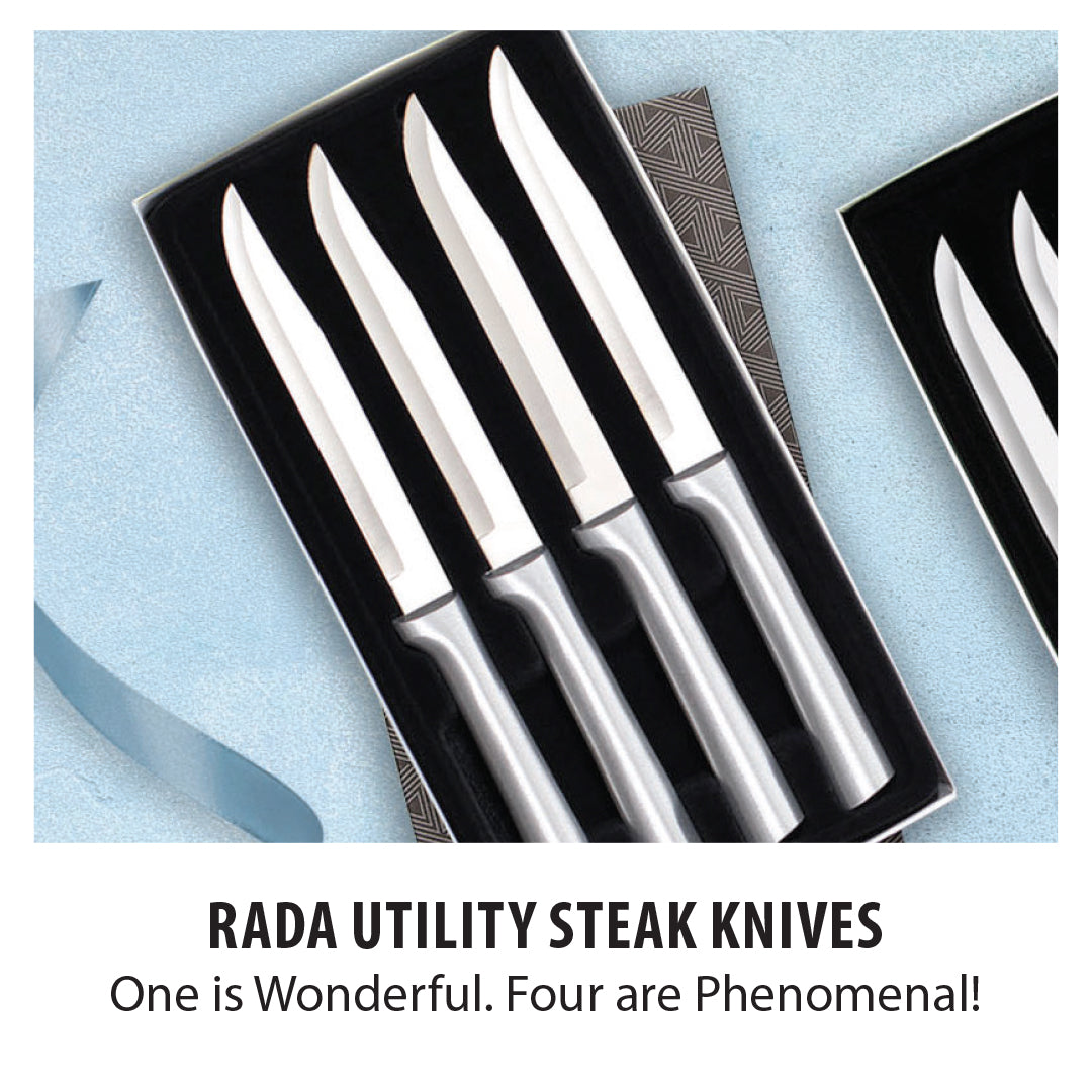Four Utility/Steak Knives Gift Set Ideal Knife Sets Rada Cutlery