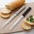Rada Cutlery 6" Bread knife with silver or black handle options. 