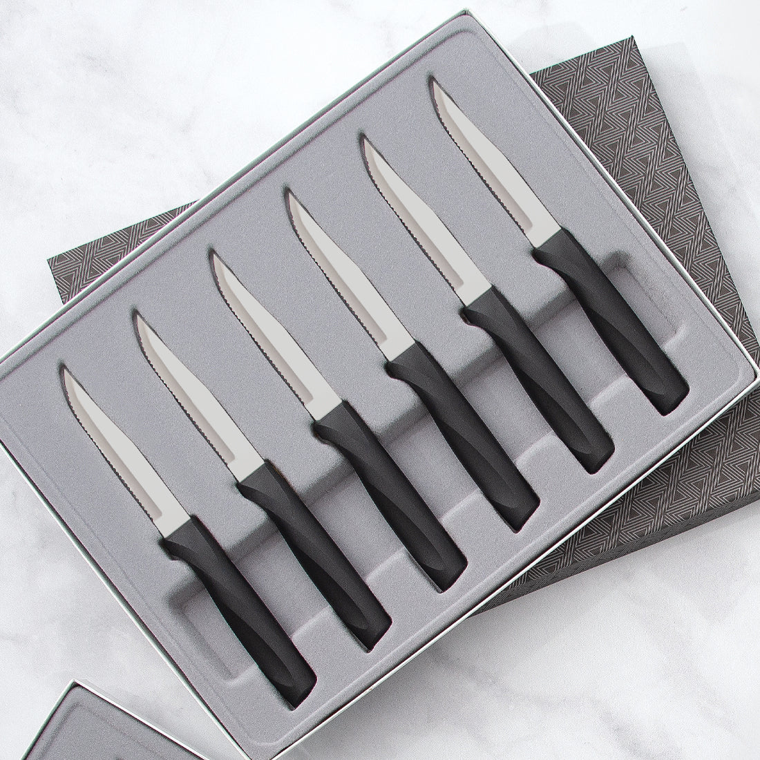 Essential Oak Block Knife Set PLUS Free Sharpener – American Pride