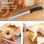 Rada Cutlery Anthem Wave 8" Bread knife with sliced bread loaf. 