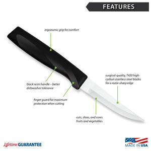 Anthem Heavy Duty Paring Knife | Ergonomic Grip Parer - Rada Kitchen Store