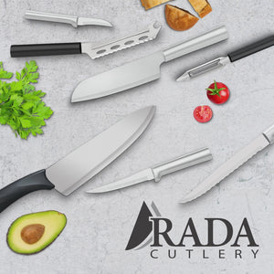 RADA Cutlery Super Parer Paring Knife Stainless Steel Resin Made in the  USA, 8-3/8 Inches, Black Handle, 2 Pack