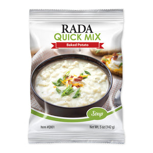 Rada Quick Mix Baked Potato Soup package. 