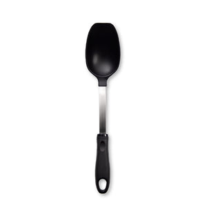 A Rada Cutlery Basting Spoon on a white background, perfect for all kitchen jobs.