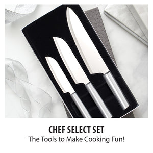 Chef Select set. The tools to make cooking fun!