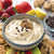 Prepared Cookie Dough Sweet Dip served with mini chocolate chip cookies and fruit