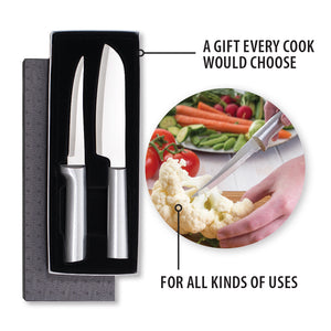 A gift of cutlery every cook would choose for their kitchen. This gift set is for all kinds of uses.