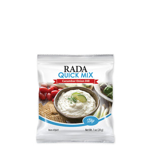 Rada Quick Mix Cucumber Onion Dill Dip package. 