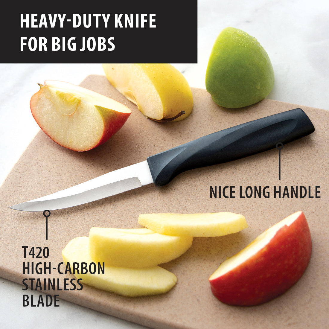 Rada Stainless Steel Vegetable Peeler, Razor Sharp Swiveling Blade follows  Veggie Contours, Durable Black Resin Handle