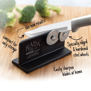Compact for easy storage, easily sharpen blades at home.