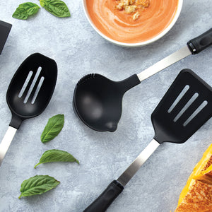 A group of Rada's non-scratch utensils, perfect to handle all those tough cooking jobs.A group of Rada's non-scratch utensils, perfect to handle all those tough cooking jobs.