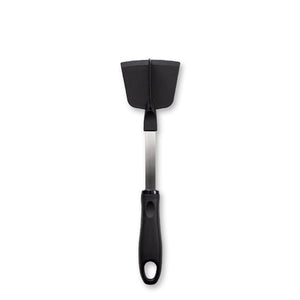 Rada Cutlery non-scratch meat chopper with four blades, a black handle, sturdy, and made in America.