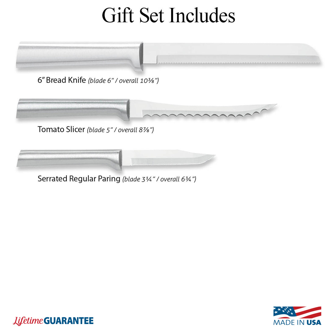 Rada Serrated Steak Knives Gift Set