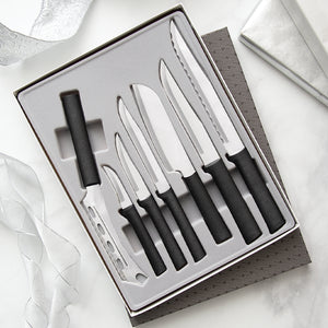 Rada Cutlery The Starter Gift Set Part 2 with black handles. 