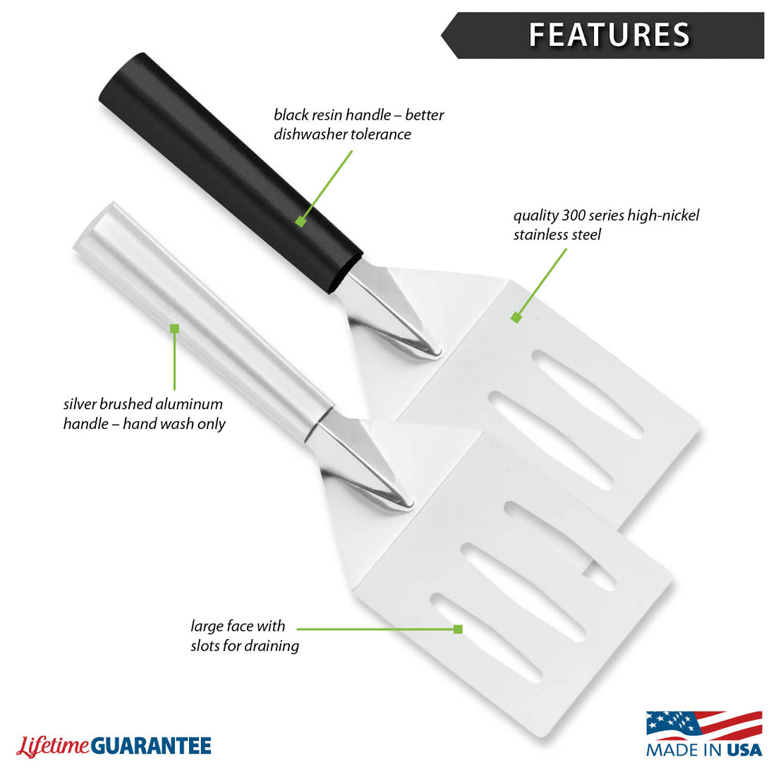 Rada Cutlery Metal Grill Spatula Stainless