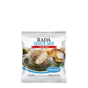 Rada Quick Mix Tuscan Herb Cheeseball mix package. 