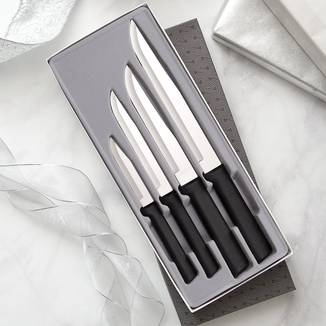 Rada Cutlery 2-Piece Paring Knife Set and Knife Sharpener – Stainless Steel  Blades With Aluminum Handles 